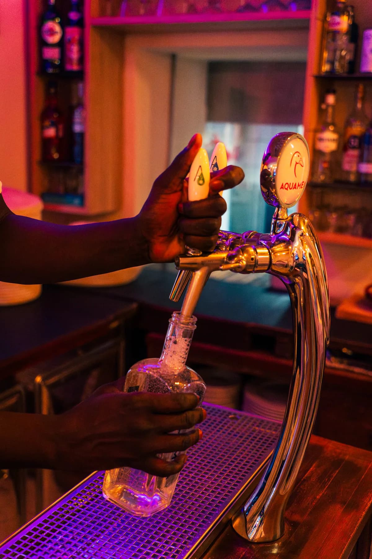 La birra alla spina del banco